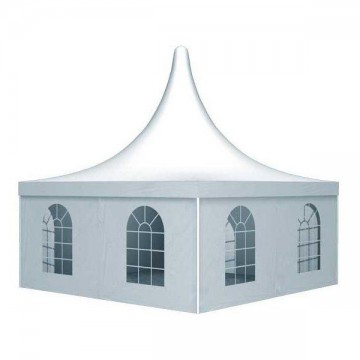 Pagode tent 5 x 5 wit huren 600x600